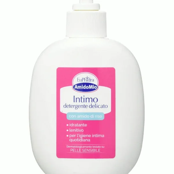 EuPhidra Amido di Riso Olio di Mandorle Pantenolo 200 ml Detergente Intimo &ndash; Igiene Quotidiana